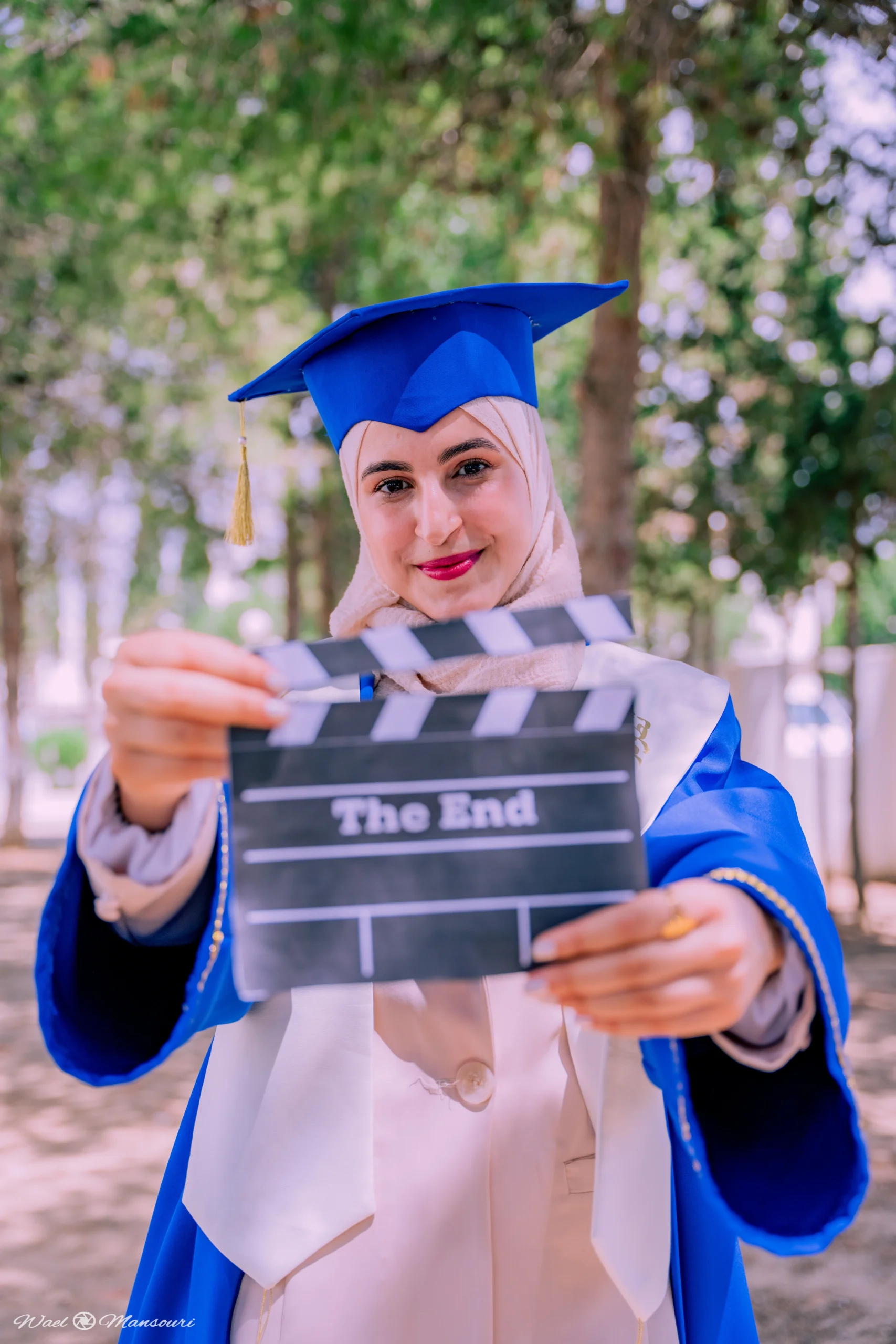 Professional photographer capturing graduation moments in Tunisia
